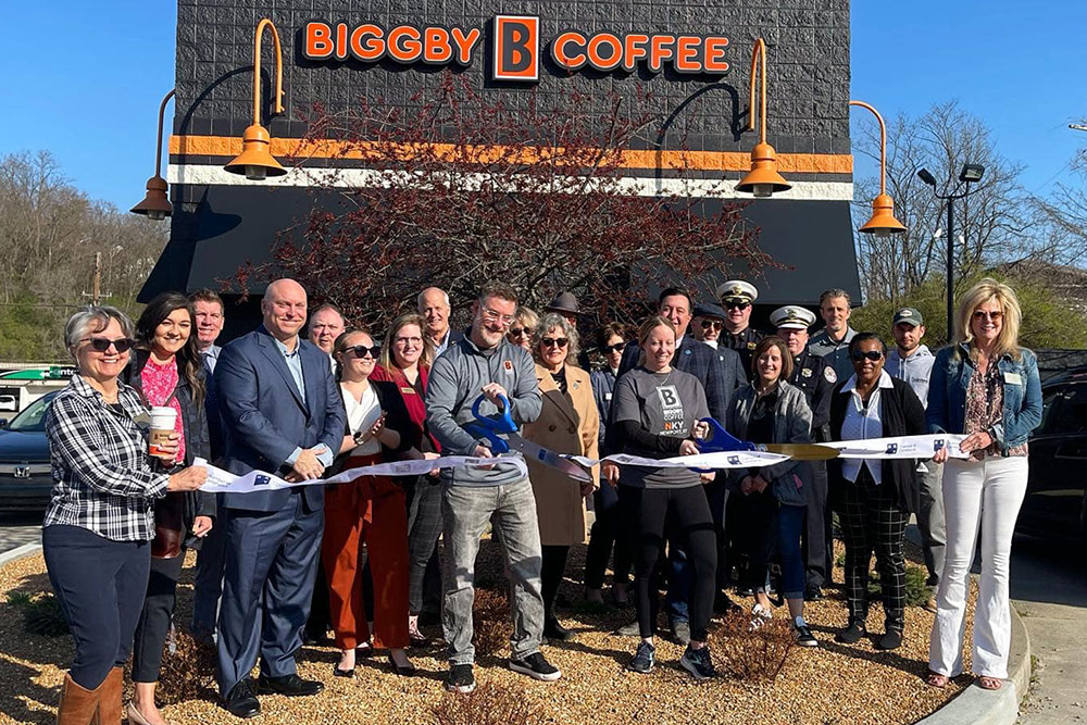 Biggby Coffee Franchise Ribbon Cutting