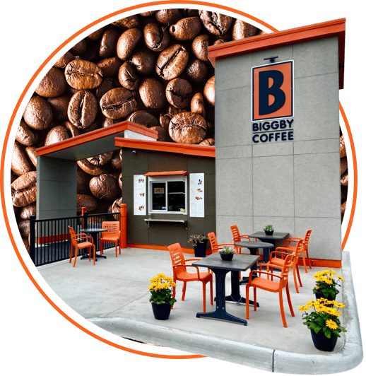 cutout image of a BiGGBY COFFEE location